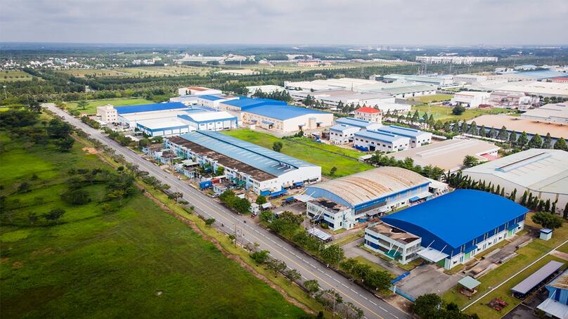 An aerial view of the 500-hectare VSIP I in Thuan An town, Binh Duong province, southern Vietnam. Photo courtesy of Becamex.