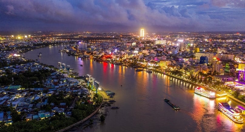 Can Tho city is considered the heart of Mekong Delta. Photo courtesy of Zing News.