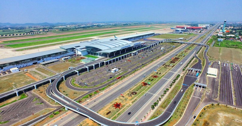 Noi Bai International Airport and adjacent areas, Hanoi. Photo courtesy of Airports Corporation of Vietnam (ACV).