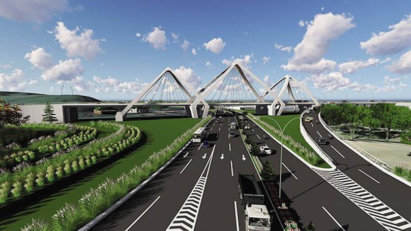 An artist’s impression of Ring Road 4 in Hanoi. Photo courtesy of Hanoi’s portal. 