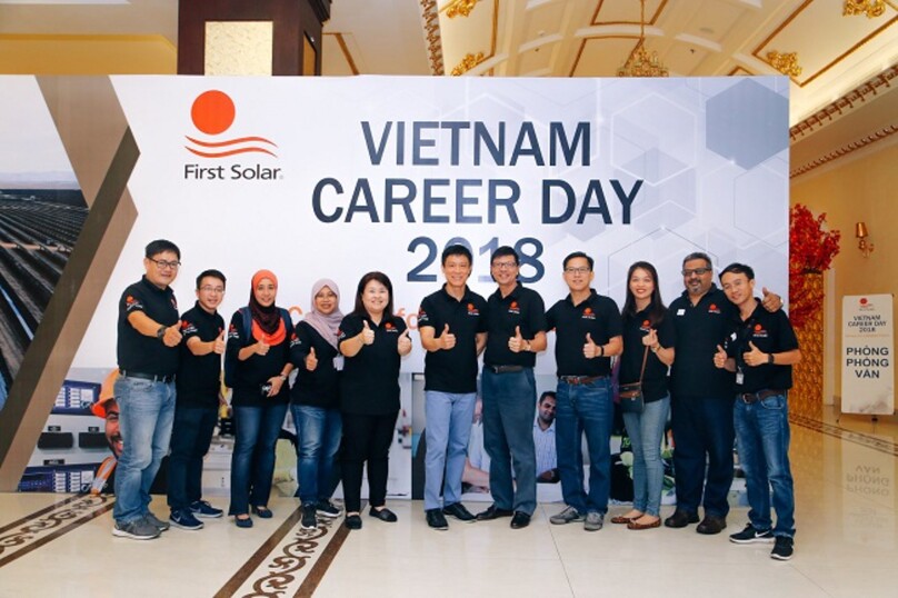 First Solar's Vietnam Career Day is a talent hunting event of the company in the country. Photo courtesy of the firm.