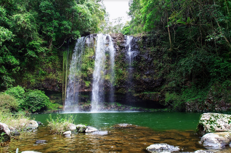 Kon Ha Nung Plateau Biosphere Reserve possesses a diverse system of rapids and waterfalls with majestic beauty. Photo courtesy of Gia Lai e-newspaper.