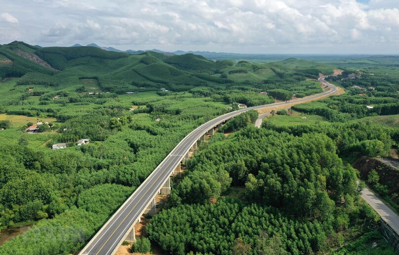  A section of North-South Expressway. Photo courtesy of Phu Tho province's portal.