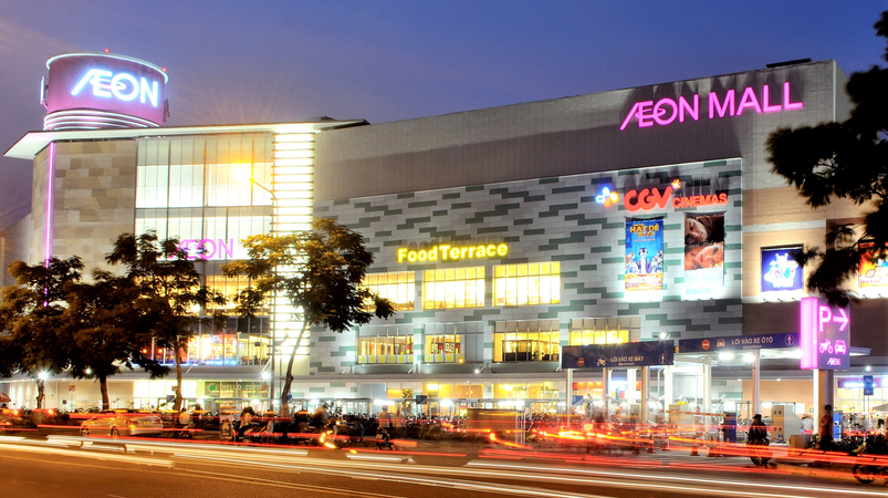 Aeon Mall Tan Phu in Ho Chi Minh City is Aeon’s first mall in Vietnam, opening in 2013. Photo courtesy of Aeon. 
