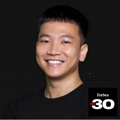   Nguyen The Vinh, 29, cofounder of Coin98 Finance. Photo courtesy of Forbes Asia.