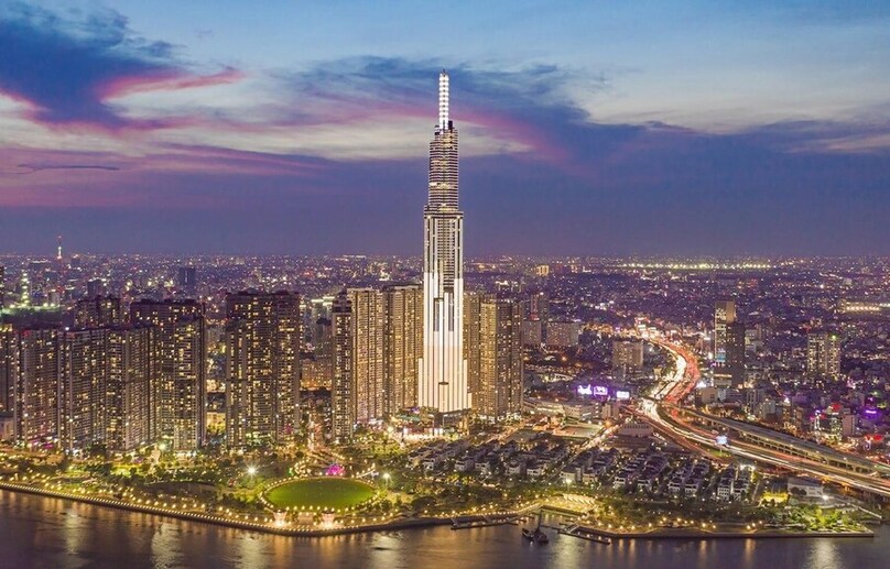  A panoramic view of Landmark 81 skyscraper in Ho Chi Minh City. Photo courtesy of Vietnam News Agency.