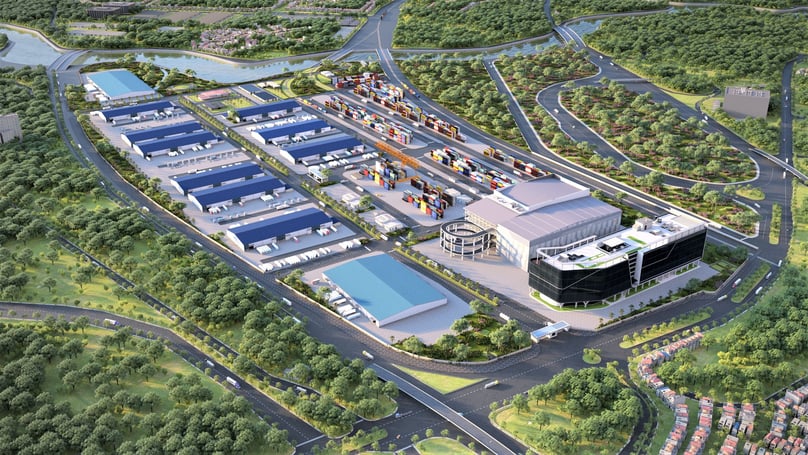 An artist’s impression of Vietnam SuperPort as an integrated dry port and advanced supply chain center. Photo courtesy of T&T Group. 