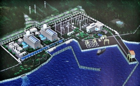 Illustration of a nuclear power plant in Ninh Thuan province, which was stalled in 2016. Photo courtesy of Vietnam News Agency.
