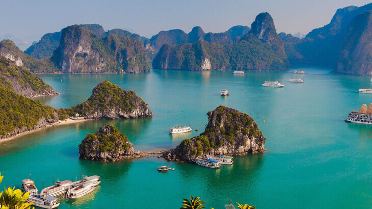 Halong Bay, a UNESCO world heritage site and popular travel destination in Quang Ninh, northern Vietnam. Photo of courtesy of the province.