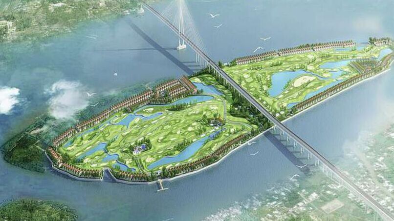 An illustration of Con Au golf course and villas in Can Tho, southern Vietnam. Photo courtesy of the company.
