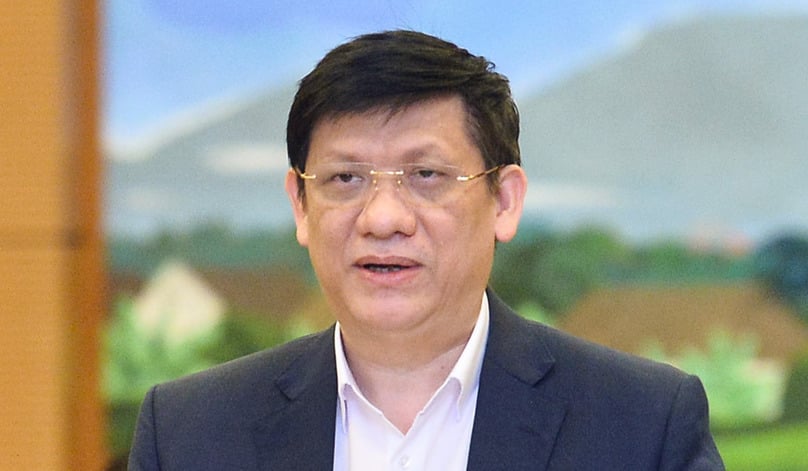 Minister of Health Nguyen Thanh Long was dismissed from his position on June 7, 2022. Photo courtesy of Thanh Nien newspaper. 