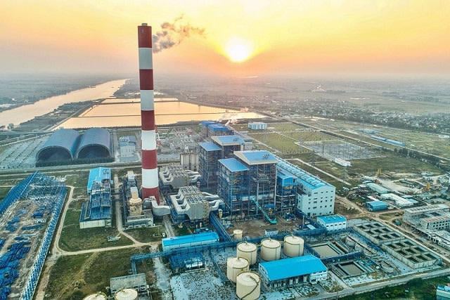An aerial view of Thai Binh 2 thermal power plant in Thai Binh province, northern Vietnam. Photo courtesy of the government's portal.