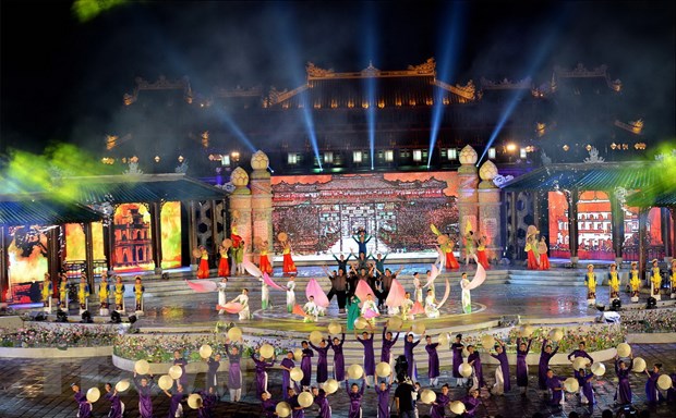 Opening performance of Hue Festival 2016 in Thua Thien-Hue province, central Vietnam. Photo courtesy of Vietnam News Agency.