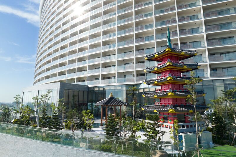 Mikazuki Hotel has a Japanese garden on the fourth floor. Photo by The Investor/Thanh Van.
