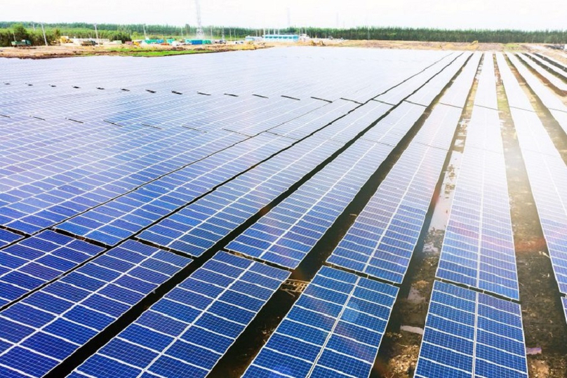 The BCG-CME Long An 1 solar power plant invested by VOI in Long An province, southern Vietnam. Photo courtesy of Tracodi.