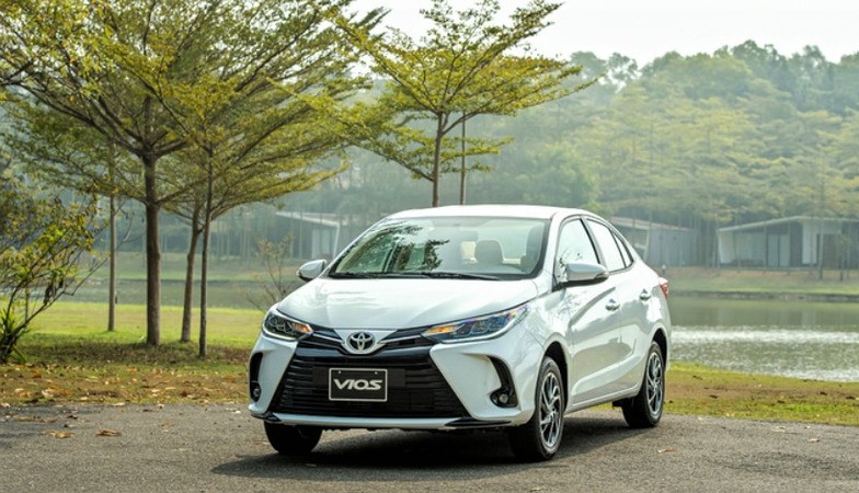 The Toyota Vios sedan topped Toyota Vietnam’s May 2022 sales. Photo courtesy of the company.