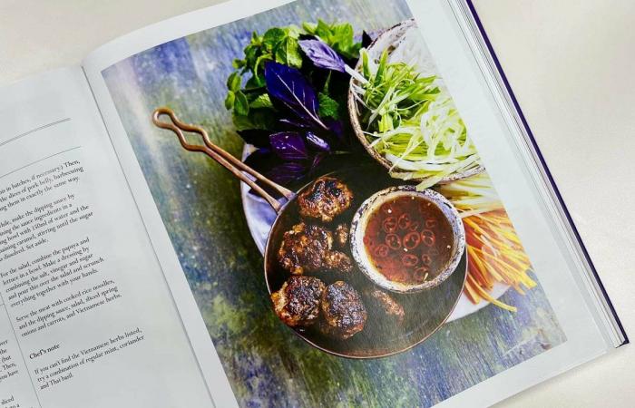 Bun cha in the cookbook for the 70th year of the Queen’s reign. Photo courtesy of British Embassy in Vietnam