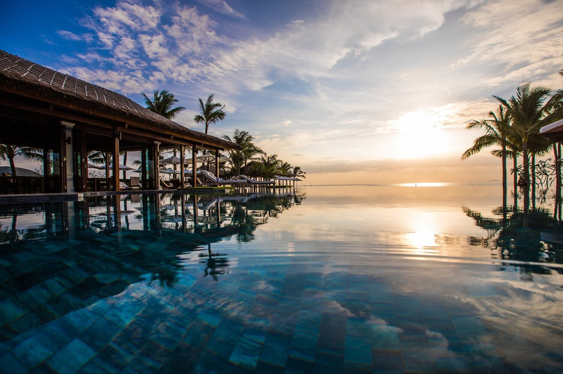 A spectacular view from The Anam's pool, Khanh Hoa province, central Vietnam. Photo courtesy of the resort.