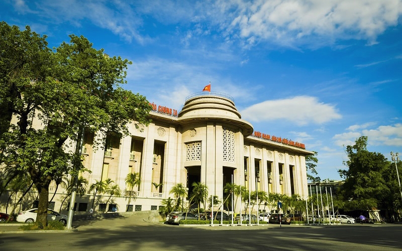 Headquarters of the State Bank of Vietnam in Hanoi. Photo courtesy of Vietnam News Agency.