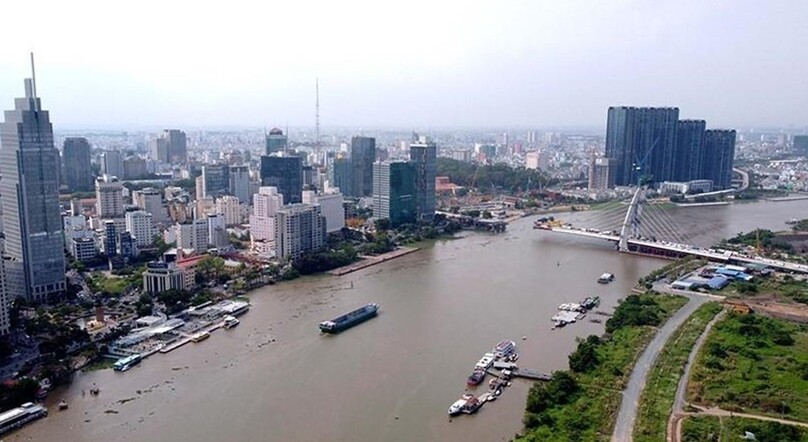 Saigon River area in District 1. Ho Chi Minh City. Photo courtesy of Vietnam News Agency.