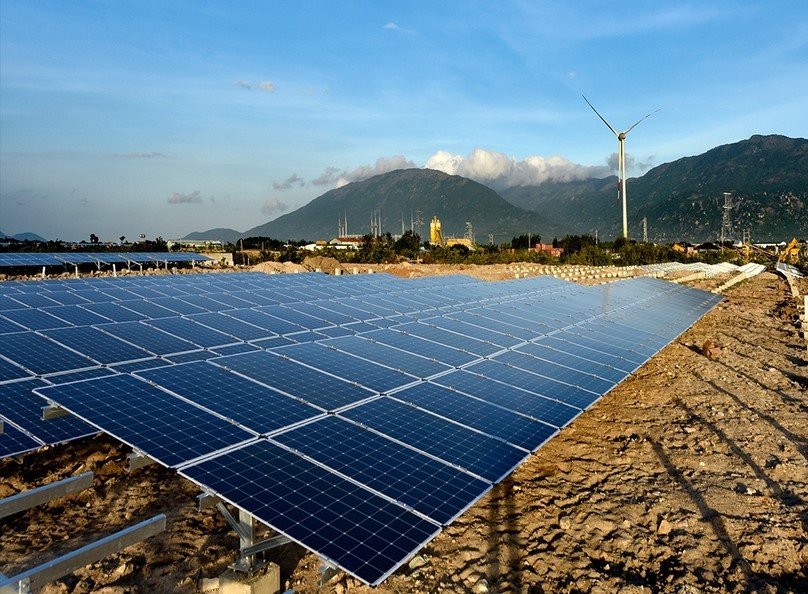 A solar power project of Trung Nam Group in Ninh Thuan province, south-central Vietnam. Photo courtesy of the company.