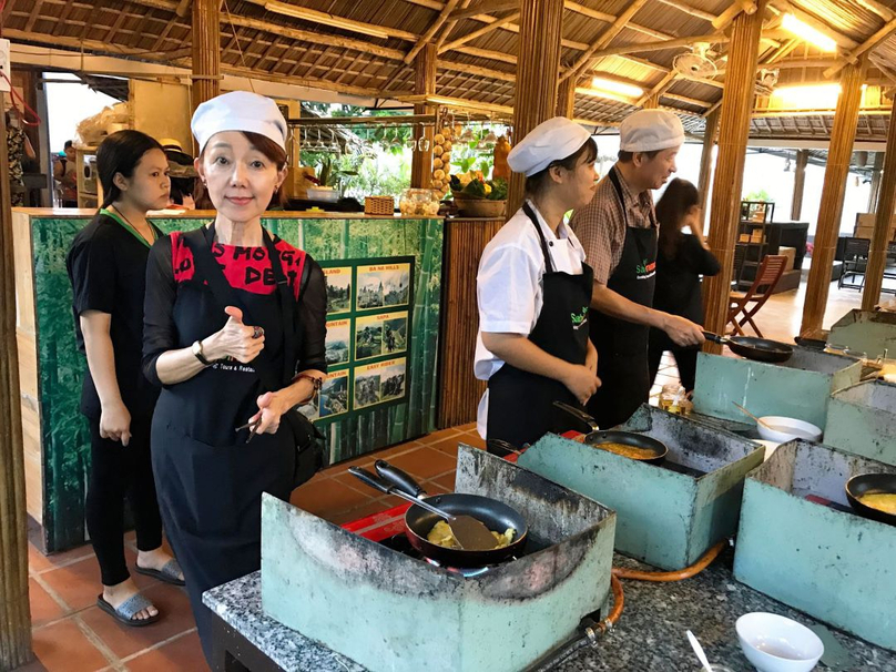 A Hoi An cooking class in Hoi An town, Quang Nam province, central Vietnam. Photo courtesy of Hoi An Eco Tour & Cooking Class.