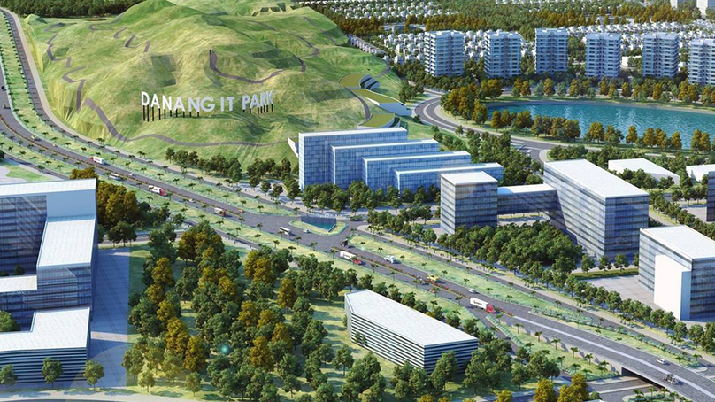 An illustration of Danang Information Technology Park in Hoa Vang district, Danang city, central Vietnam. Photo courtesy of the park.