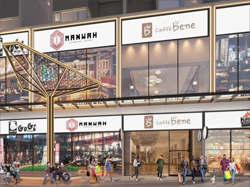An artist’s impression of shophouses at the Metro Star project on the outskirts of HCMC. Photo courtesy of CT Group. 