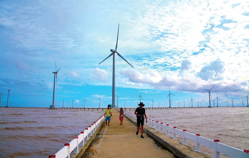 An onshore wind farm in Bac Lien province, southern Vietnam. Photo courtesy of the province's portal.