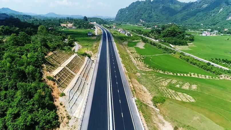 A section of the North-South expressway. Photo courtesy of VOV.