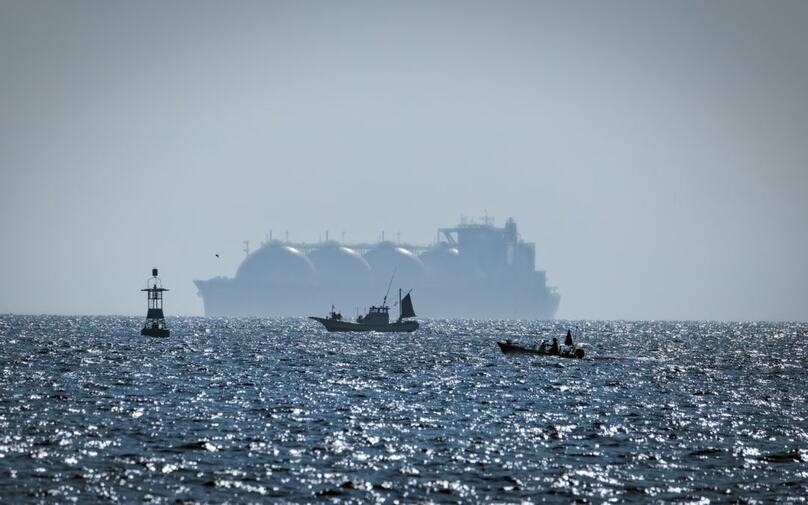 An LNG vessel at sea. Photo courtesy of Delta Offshore Energy.