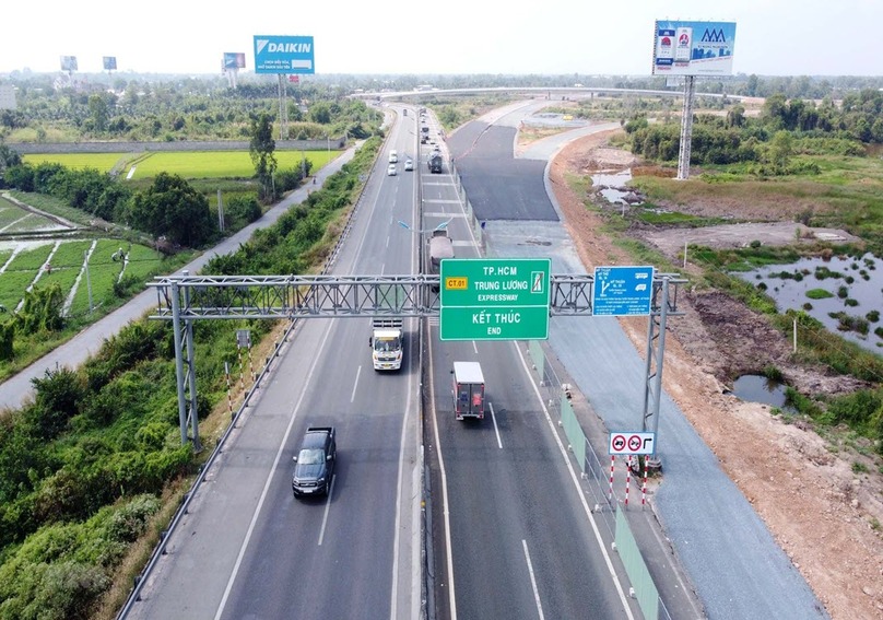 A section of Ho Chi Minh City-Trung Luong Expressway. Photo courtesy of Vietnam News Agency.