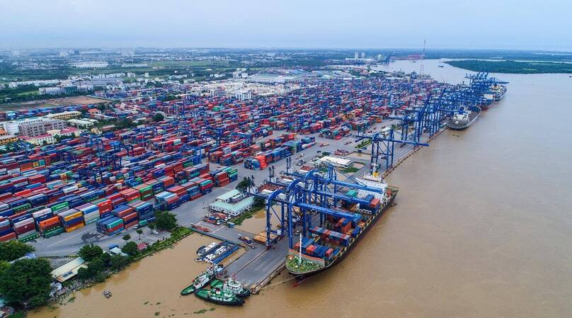An aerial view of Cat Lai Port in District 2, HCMC, southern Vietnam. Photo courtesy of the port.