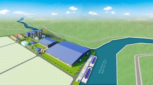 An illustration of the 20 MW Hau Giang biomass energy project in Hau Giang province, southern Vietnam. Photo courtesy of the company.