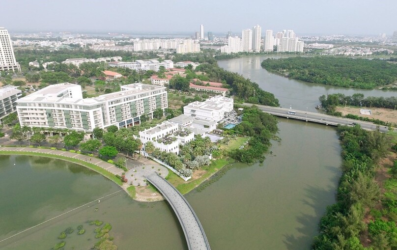 An aerial view of Phu My Hung urban area in District 7, HCMC. Photo courtesy of Vietnam News Agency.