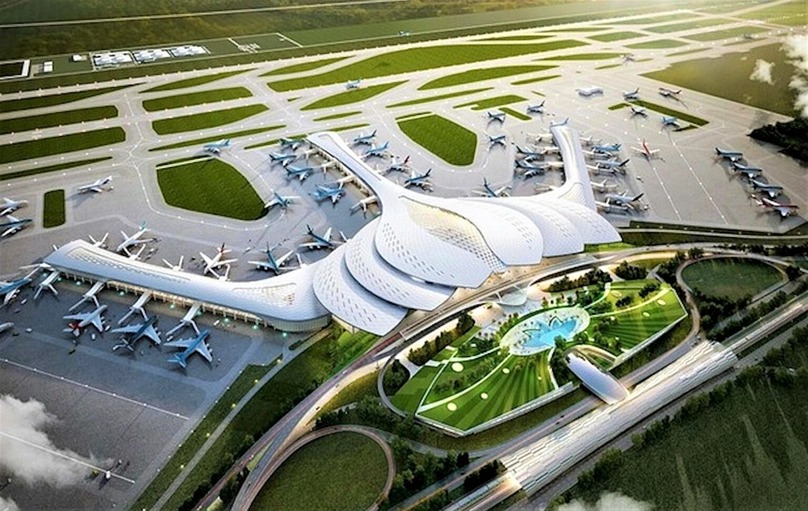 An artist’s conception of Long Thanh International Airport in Dong Nai province, southern Vietnam. Photo courtesy of Airports Corporation of Vietnam.
