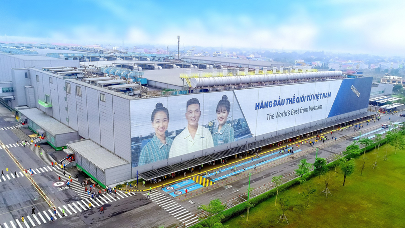 A Samsung factory in Thai Nguyen province, northern Vietnam, where Samsung smartphones are made. Photo courtesy of Samsung Vietnam.