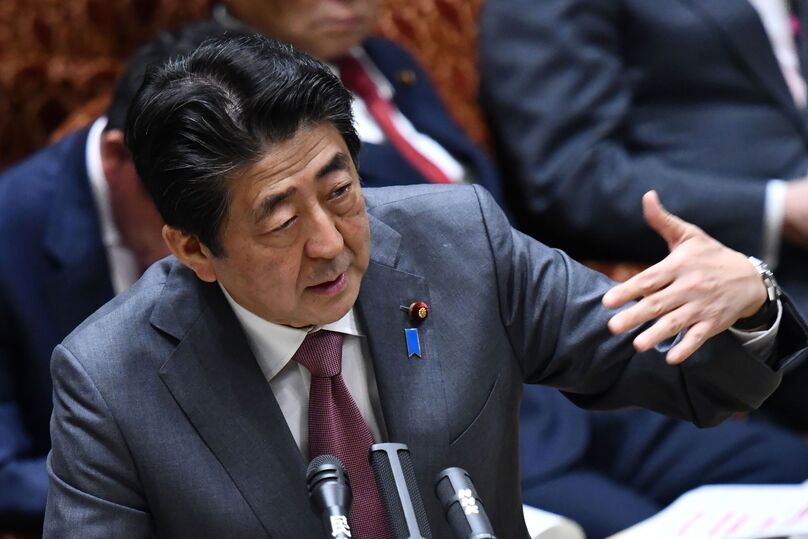 Japan's former Prime Minister Shinzo Abe. Photo courtesy of Japan Times.