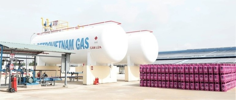 PV Gas’s Ba Ria-Vung Tau LGP filling station opens in Long Dien district, Ba Ria-Vung Tau province, southern Vietnam on July 8, 2022. Photo courtesy of the company.