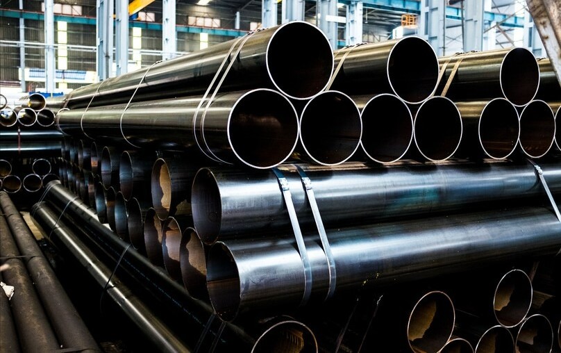 Steel pipes made by Hoa Phat Group, the largest steelmaker in Vietnam. Photo courtesy of the company.