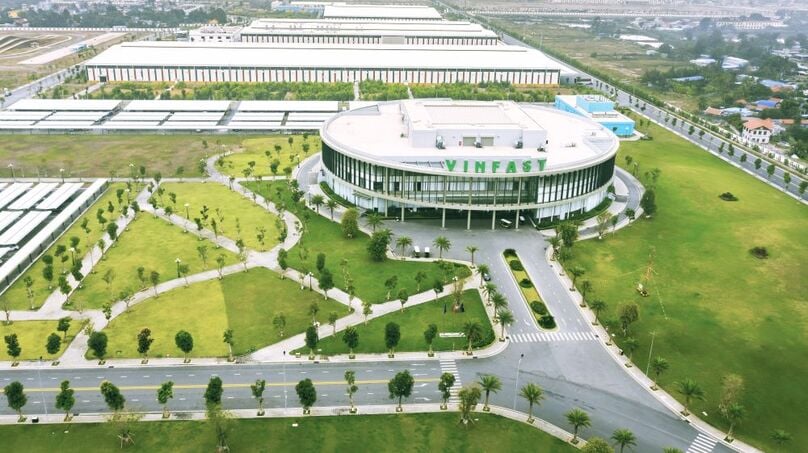 An aerial view of the VinFast automobile manufacturing complex in Hai Phong city, northern Vietnam. Photo courtesy of the company.