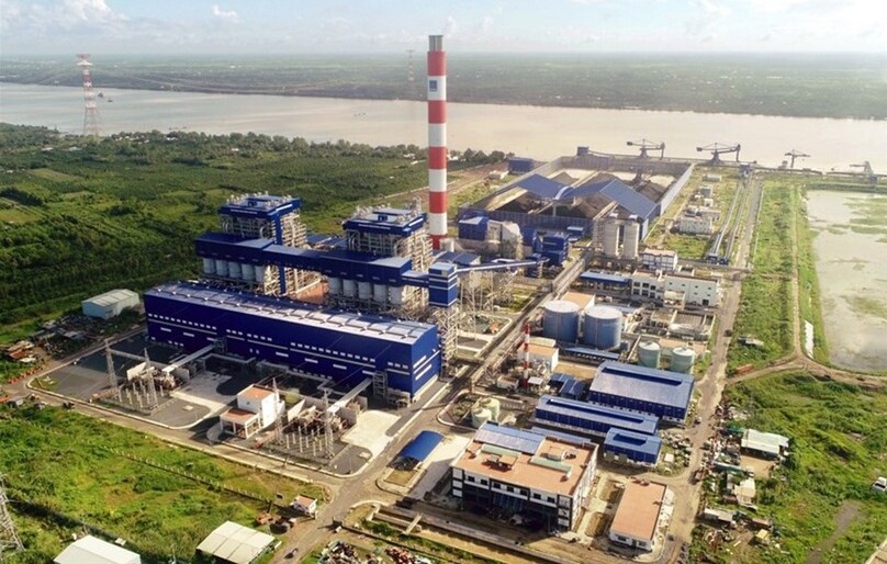 An aerial view of the Song Hau 1 thermal power plant in Hau Giang province, southern Vietnam. Photo courtesy of Lilama, its EPC contractor.