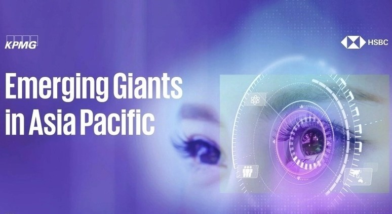 The cover of “Emerging Giants in Asia Pacific” report. Photo courtesy of HSBC.