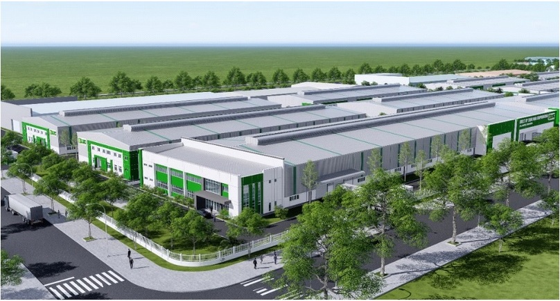 An illustration of a high-tech complex for lease, invested by Long Hau Corporation, in Da Nang High-Tech Park. Photo courtesy of the park's management board.