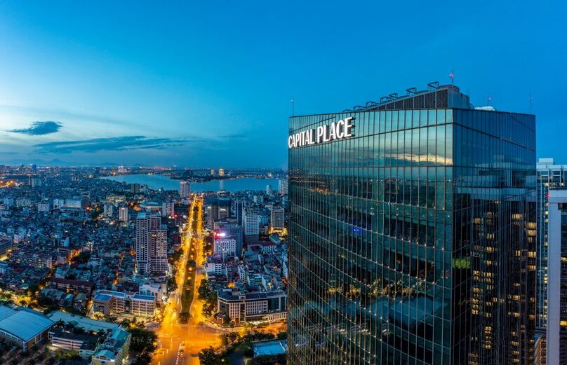 The Capital Place office complex in Hanoi’s Ba Dinh District. Photo courtesy of CapitaLand. 