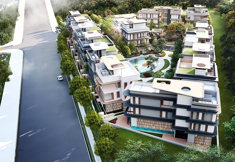 An artist’s impression of the Diamante Thao Dien villa project in Thu Duc city, HCMC, southern Vietnam. Photo courtesy of Viva Land.