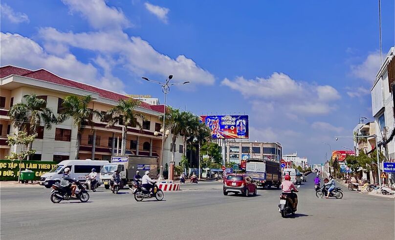 A corner of Long Xuyen town in An Giang province, southern Vietnam. Photo courtesy of Vietnam News Agency.