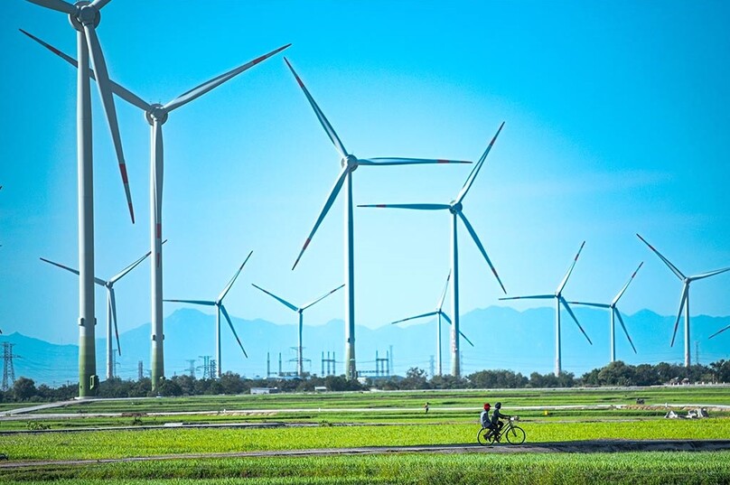 A wind farm invested by Trung Nam Group in Ninh Thuan province, south-central Vietnam. Photo courtesy of the company.