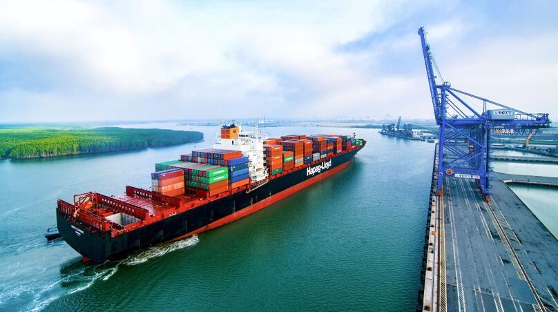 A container ship at the Tan Cang-Cai Mep international port. Photo courtesy of the port.