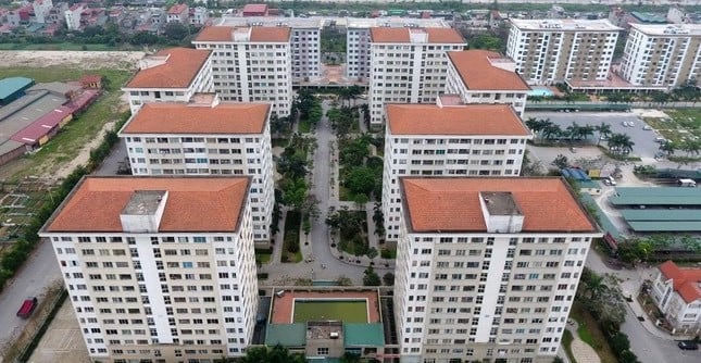 Dang Xa social housing complex in Gia Lam district, Hanoi. Photo courtesy of Zing newspaper.